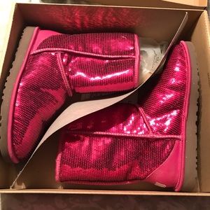 Pink Sequin Ugg boots